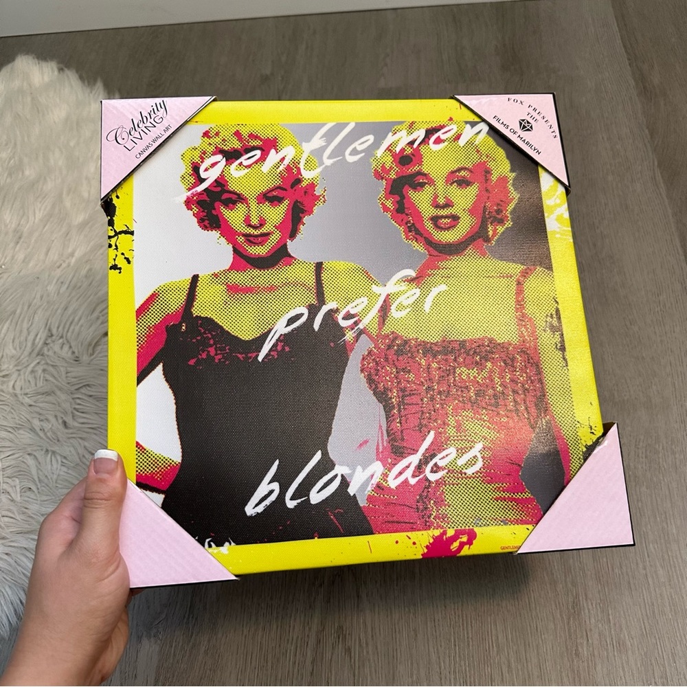 💰💰NWT Marilyn Monroe gentlemen prefer blondes canvas wall art